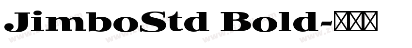 JimboStd Bold字体转换
